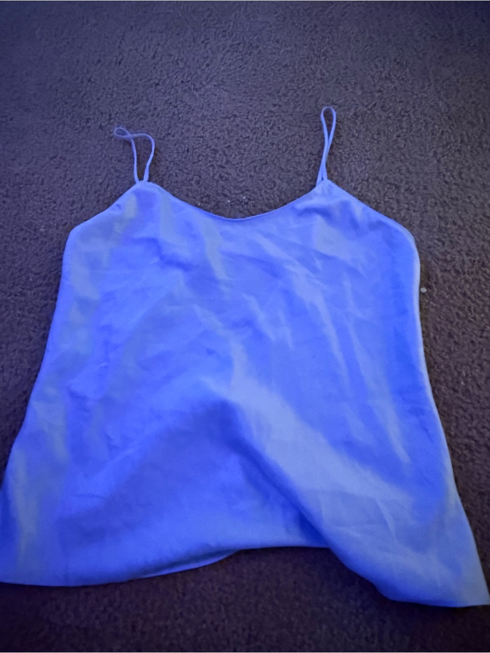 SHEIN Electric Blue Satin Camisole